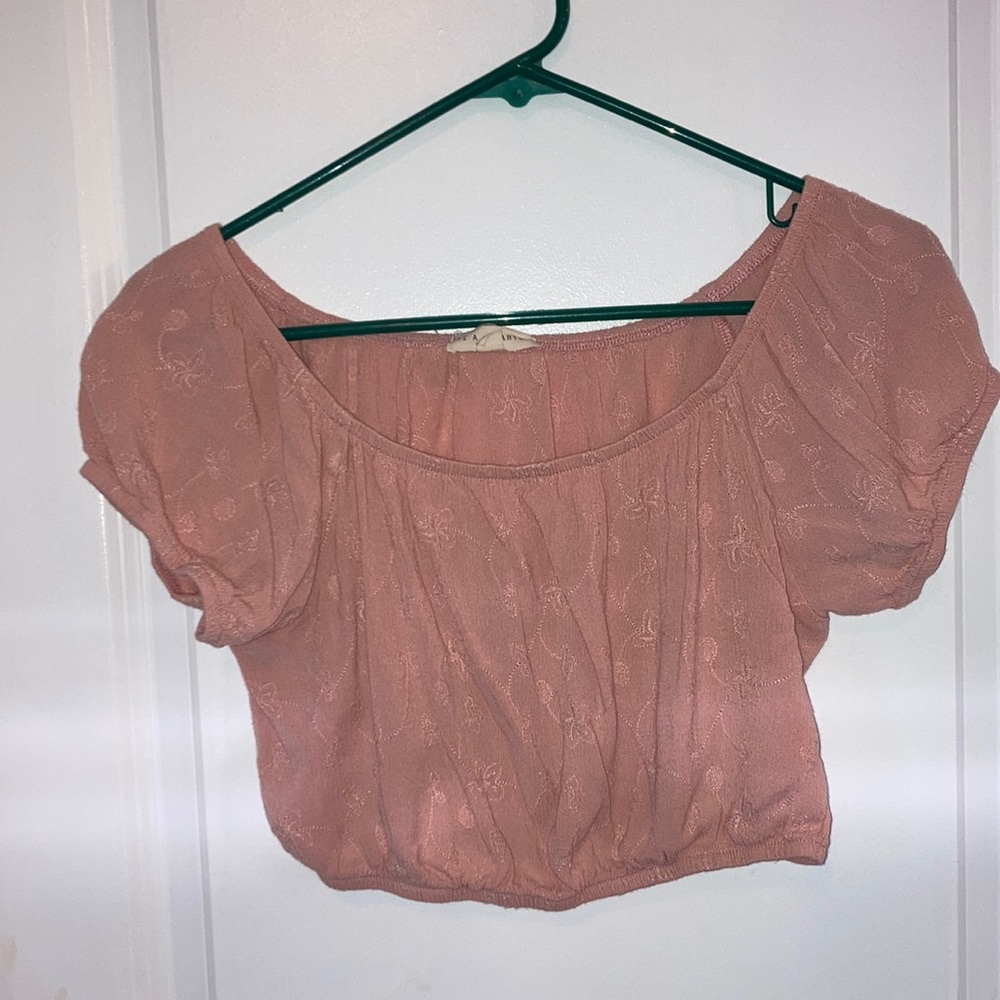 LA hearts size medium crop top barely worn